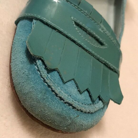 GAP Light Blue Suede Loafers - Size 7 - Picture 3 of 11